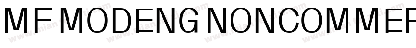 MF MODENG NONCOMMERCIAL字体转换